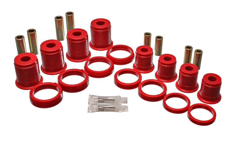 Jeep Wagoneer Control Arm Bushings - Front - Energy Suspension - Energy Suspension Hyper-Flex - Red - `84-`01 Jeep Wagoneer Control Arm Bushings - Front - Energy Suspension - Energy Suspension Hyper-Flex - Red - `84-`01